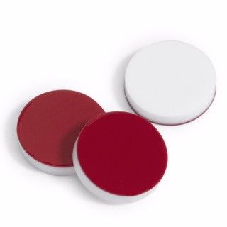 Septa, red PTFE/silicone, for 8-425 vials, 100/pk图片
