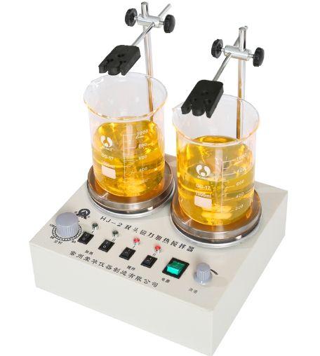 荣华HJ-2双头磁力加热搅拌器展示图