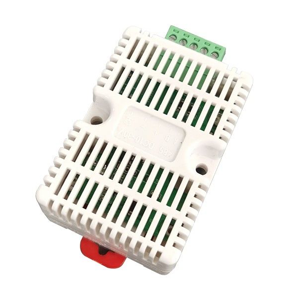 RS-WS-N01-8扁卡轨壳485型温湿度变送器图片