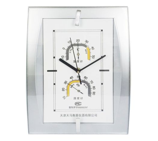 天马TMWS-A3温湿度高级石英钟展示图