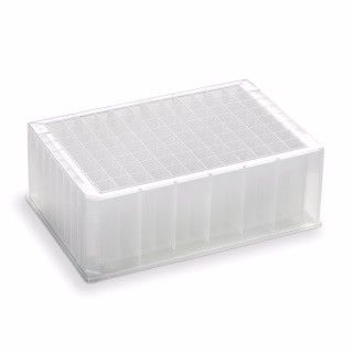 存储/反应微孔板,96孔,聚丙烯,2 mL/方形孔,金字塔形底部,44 mm高,25/包图片