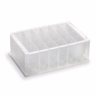 存储/反应微孔板,24孔,聚丙烯,10 mL/方形孔,圆底,44 mm高,25/包图片