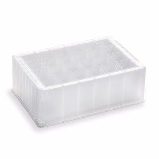 存储/反应微孔板,24孔,聚丙烯,10 mL/方形孔,金字塔形底部,44 mm高,25/包图片