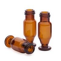 Vial, amber, high recovery, screw top, wine-glass shape, 15µL reservoir, 100/pk图片