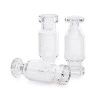 Vial, clear, high recovery, crimp top, wine-glass shape, 15µL reservoir, 100/pk图片
