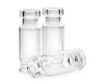 样品瓶,透明,高回收率,钳口,1.5 mL,带30µL储液槽,100/包图片