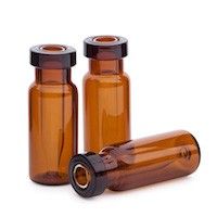 Vial, crimp top, amber, 300µL fixed insert, 100/pk图片