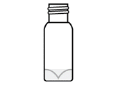 Vial, clear, high recovery, screw top, 1.5 mL, 30µL reservoir, 100/pk图片