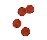 Inlet septa, general purpose, red, 11 mm, partial through-hole, 50/pk图片