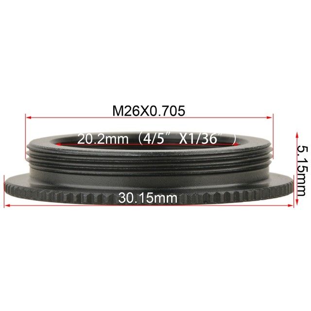 KP-M206 RMS转M26显微镜物镜转接环,RMS-M26,M20转M26转接口图片