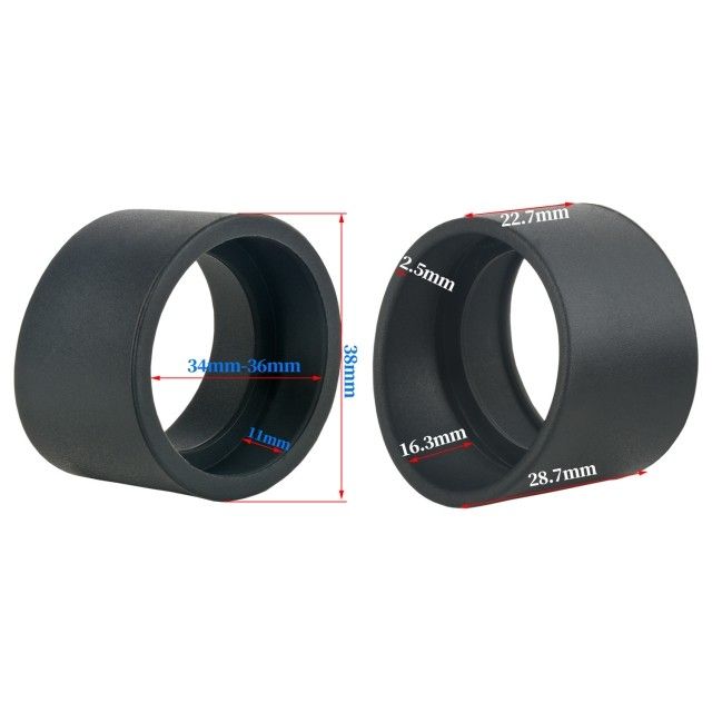 KP-H1 1对显微镜斜角眼罩,适用于34-36mm立体显微镜目镜眼罩图片