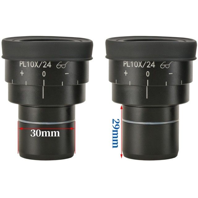 KP-PL10X/24高眼点大视野平场目镜,PL10X/24mm,视度可调,安装接口30mm图片