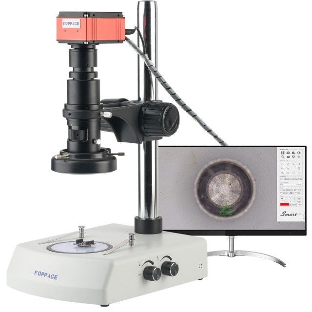 KP-4K2000 22X-155X高清4K测量电子显微镜HDMI输出支持拍照录像,上下LED光源图片
